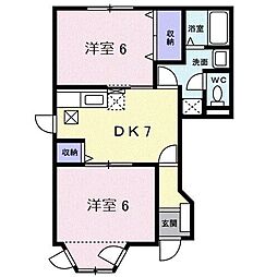 間取図画像 2DK