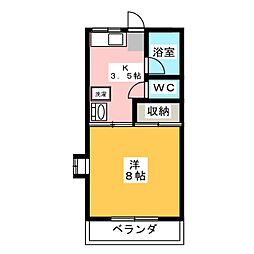 間取図画像 1K
