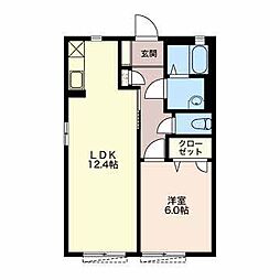 Leben1 1LDKの間取図画像