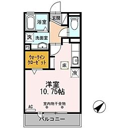 セドル谷田 ワンルームの間取図画像
