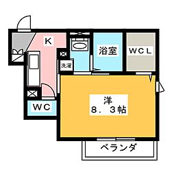 CentLivie 1Kの間取図画像