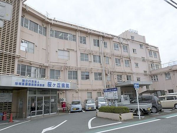画像18:病院「桜ヶ丘総合病院まで970m」