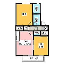 グローバルヴィレッジ  ｜ 静岡県静岡市清水区大坪１丁目（賃貸アパート2LDK・1階・49.59㎡） その2