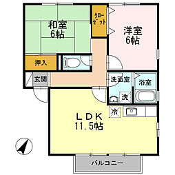 間取図画像 2LDK