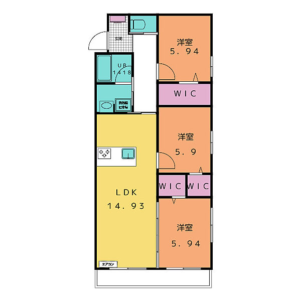 同じ建物の物件間取り写真 - ID:222015707755