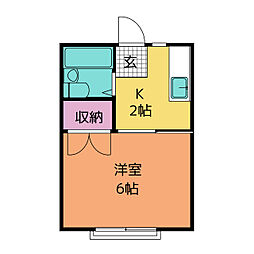 間取図画像 1K