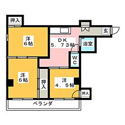 間取図画像 3DK