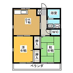 間取図画像 2DK