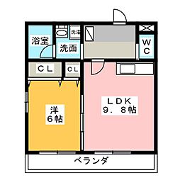 Pronton 1LDKの間取図画像