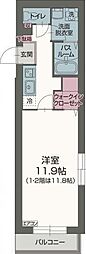 グレース・エステート 1Kの間取図画像
