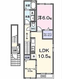 ディオネ 1LDKの間取図画像