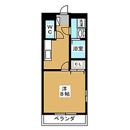 グレース・エステート 1Kの間取図画像