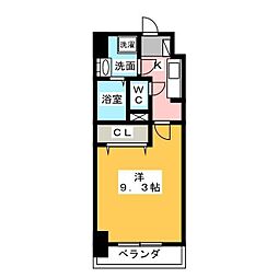 ザックス静岡駅前 1Kの間取図画像