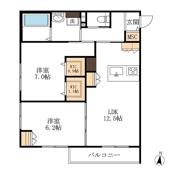 同じ建物の物件間取り写真 - ID:222016165877