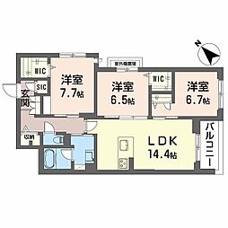 間取図画像 3LDK
