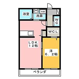 パークメゾン神田A棟 1LDKの間取図画像