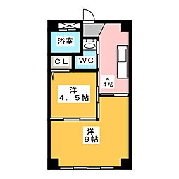 えびぃ 1LDKの間取図画像