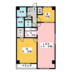 アルコ8 2LDKの間取図画像