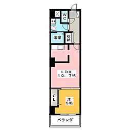 REGALO常盤 1LDKの間取図画像