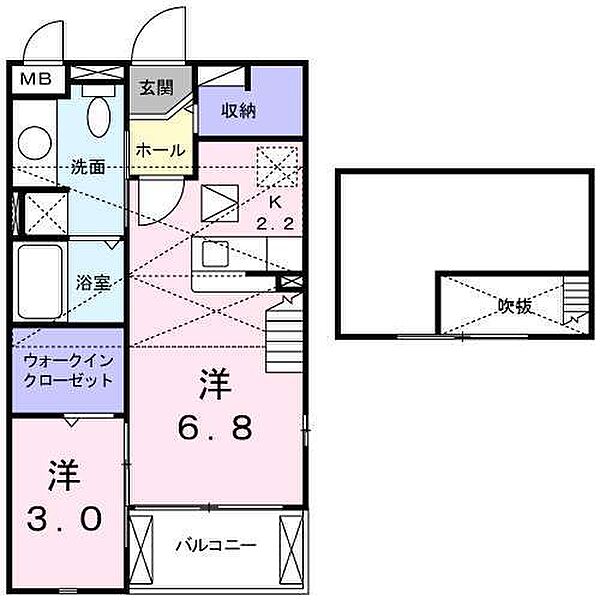 同じ建物の物件間取り写真 - ID:222016496525