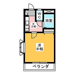 間取図画像 1K