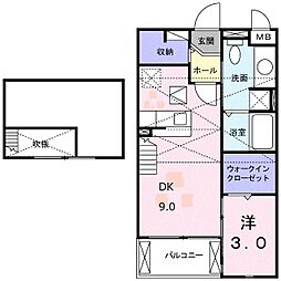 間取図画像 1DK