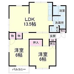 間取図画像 3DK
