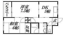 間取図画像 2DK