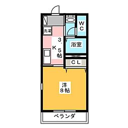 間取図画像 1K