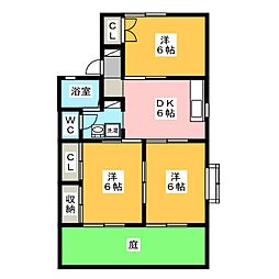 間取図画像 3DK