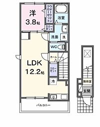 メゾン ロイヤル 1LDKの間取図画像