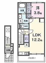 メゾン ロイヤル 1LDKの間取図画像