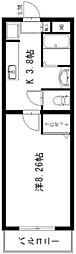 アルト 1Kの間取図画像
