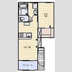 LOTUS大谷 1LDKの間取図画像