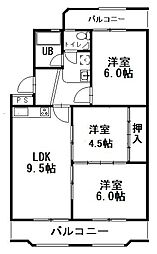 さんらいずたけしま 3LDKの間取図画像