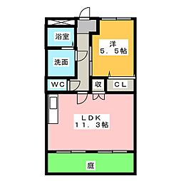 間取図画像 1LDK