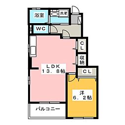 間取図画像 1LDK