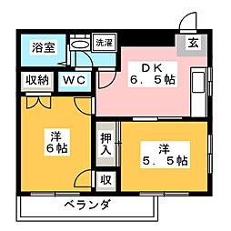 間取図画像 2DK