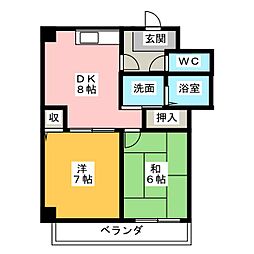 間取図画像 2DK