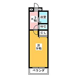 ArtLalique 1Kの間取図画像