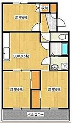 マンションラポール 3LDKの間取図画像