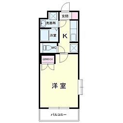 LandFairy 1Kの間取図画像