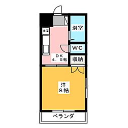 メゾン南陽 1DKの間取図画像