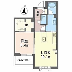 グラン佐藤 1LDKの間取図画像