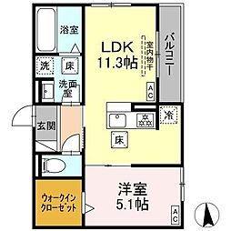 Patricia 1LDKの間取図画像