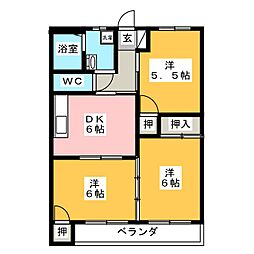 間取図画像 3DK