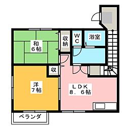 間取図画像 2DK