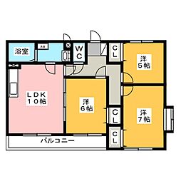 間取図画像 3LDK