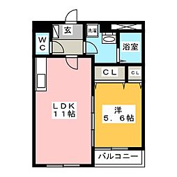 間取図画像 1LDK