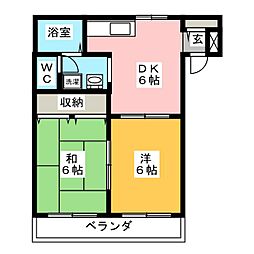 間取図画像 2DK